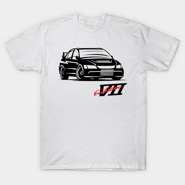 Lancer EVO VII 7 T-Shirt by hypersporttv